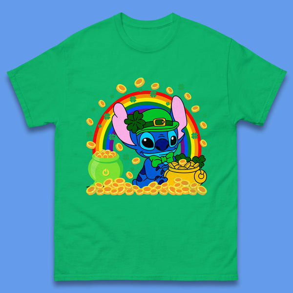 Disney Stitch St Patrick S Day Mens T Shirt Spoofytees