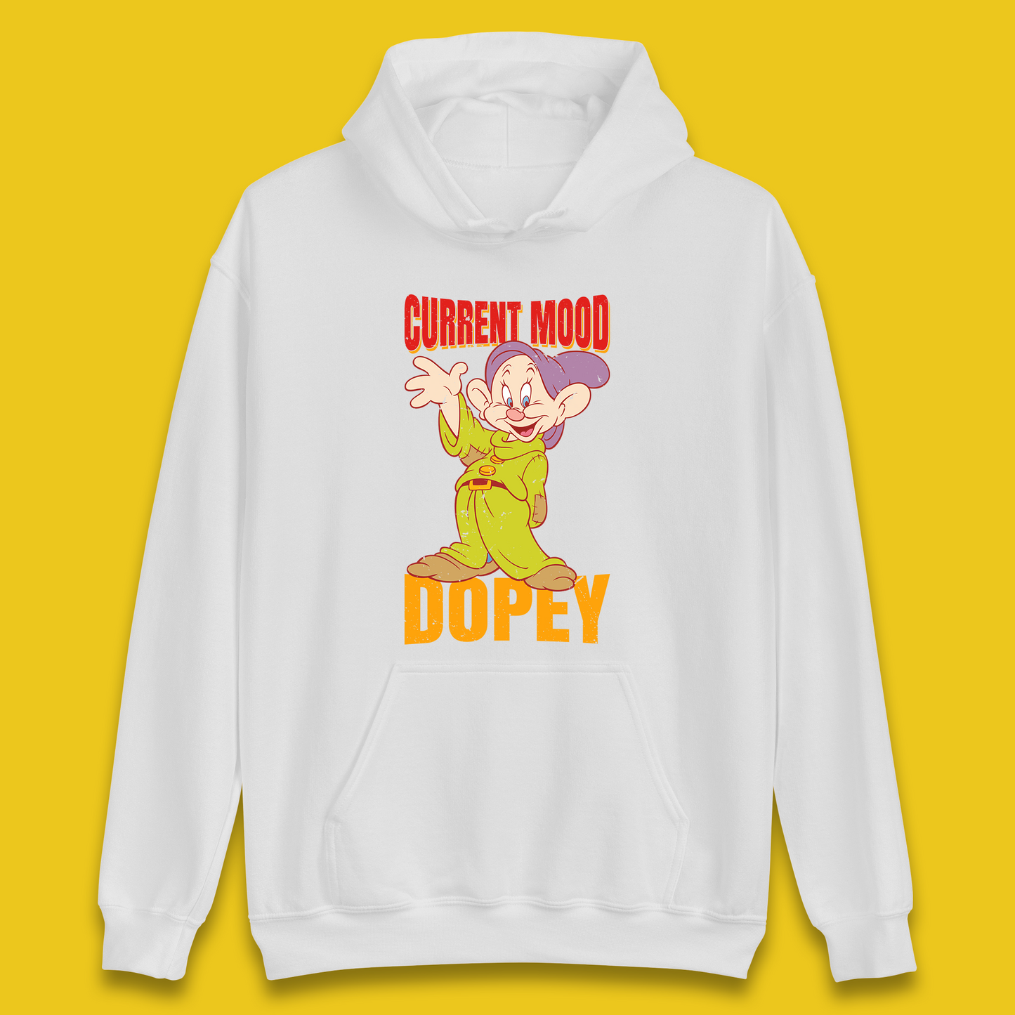 Disney Seven Dwarfs Current Mood Grumpy Bashful Sleepy Doc Dopey Sneezy Happy 7 Dwarfs Matching Disneyland Vacation Unisex Hoodie