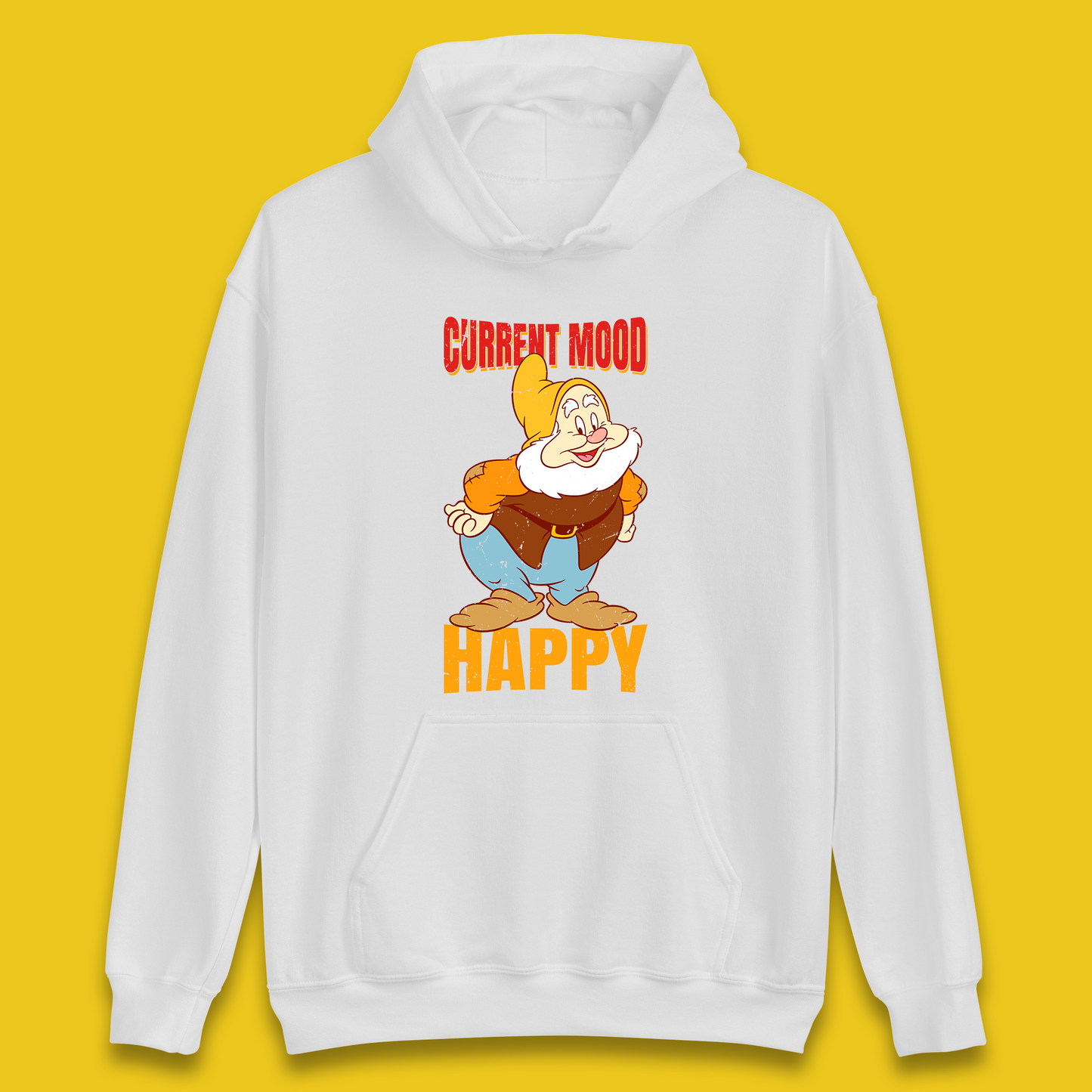 Disney Seven Dwarfs Current Mood Grumpy Bashful Sleepy Doc Dopey Sneezy Happy 7 Dwarfs Matching Disneyland Vacation Unisex Hoodie