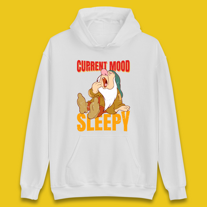 Disney Seven Dwarfs Current Mood Grumpy Bashful Sleepy Doc Dopey Sneezy Happy 7 Dwarfs Matching Disneyland Vacation Unisex Hoodie