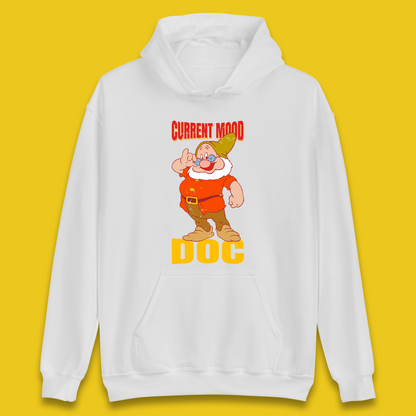 Disney Seven Dwarfs Current Mood Grumpy Bashful Sleepy Doc Dopey Sneezy Happy 7 Dwarfs Matching Disneyland Vacation Unisex Hoodie