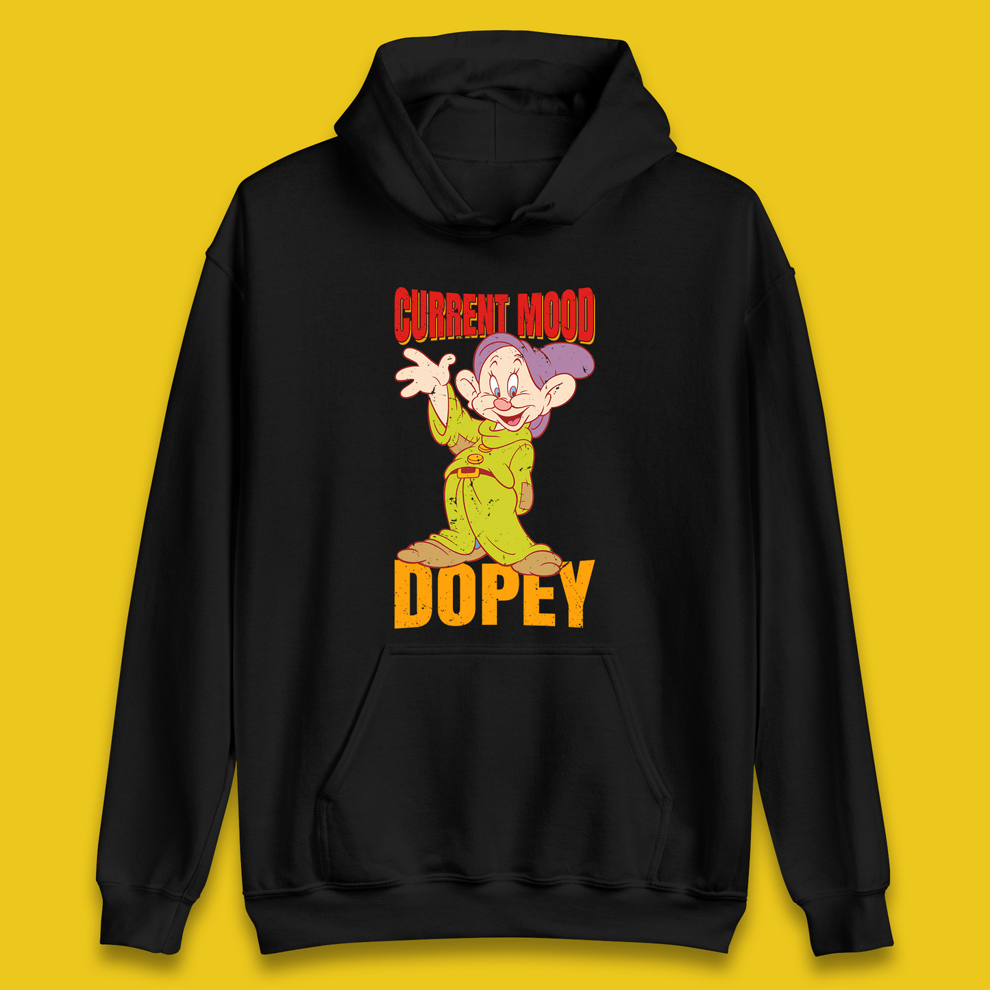 Disney Seven Dwarfs Current Mood Grumpy Bashful Sleepy Doc Dopey Sneezy Happy 7 Dwarfs Matching Disneyland Vacation Unisex Hoodie