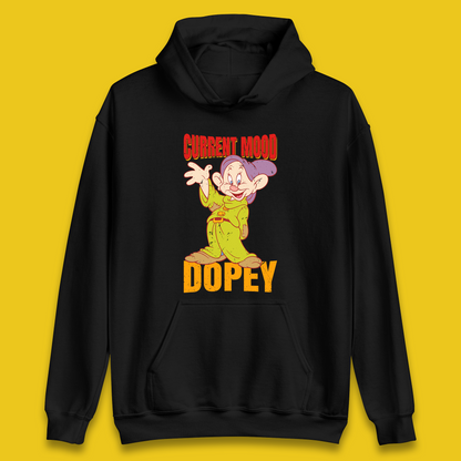 Disney Seven Dwarfs Current Mood Grumpy Bashful Sleepy Doc Dopey Sneezy Happy 7 Dwarfs Matching Disneyland Vacation Unisex Hoodie