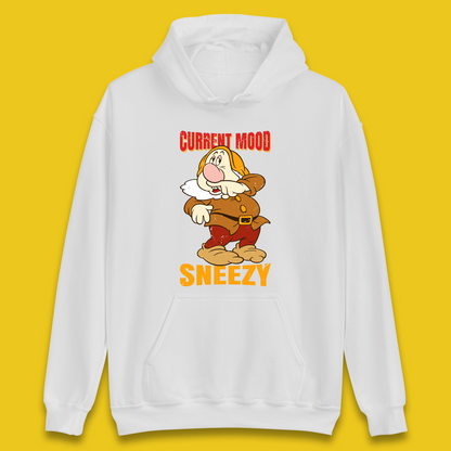 Disney Seven Dwarfs Current Mood Grumpy Bashful Sleepy Doc Dopey Sneezy Happy 7 Dwarfs Matching Disneyland Vacation Unisex Hoodie