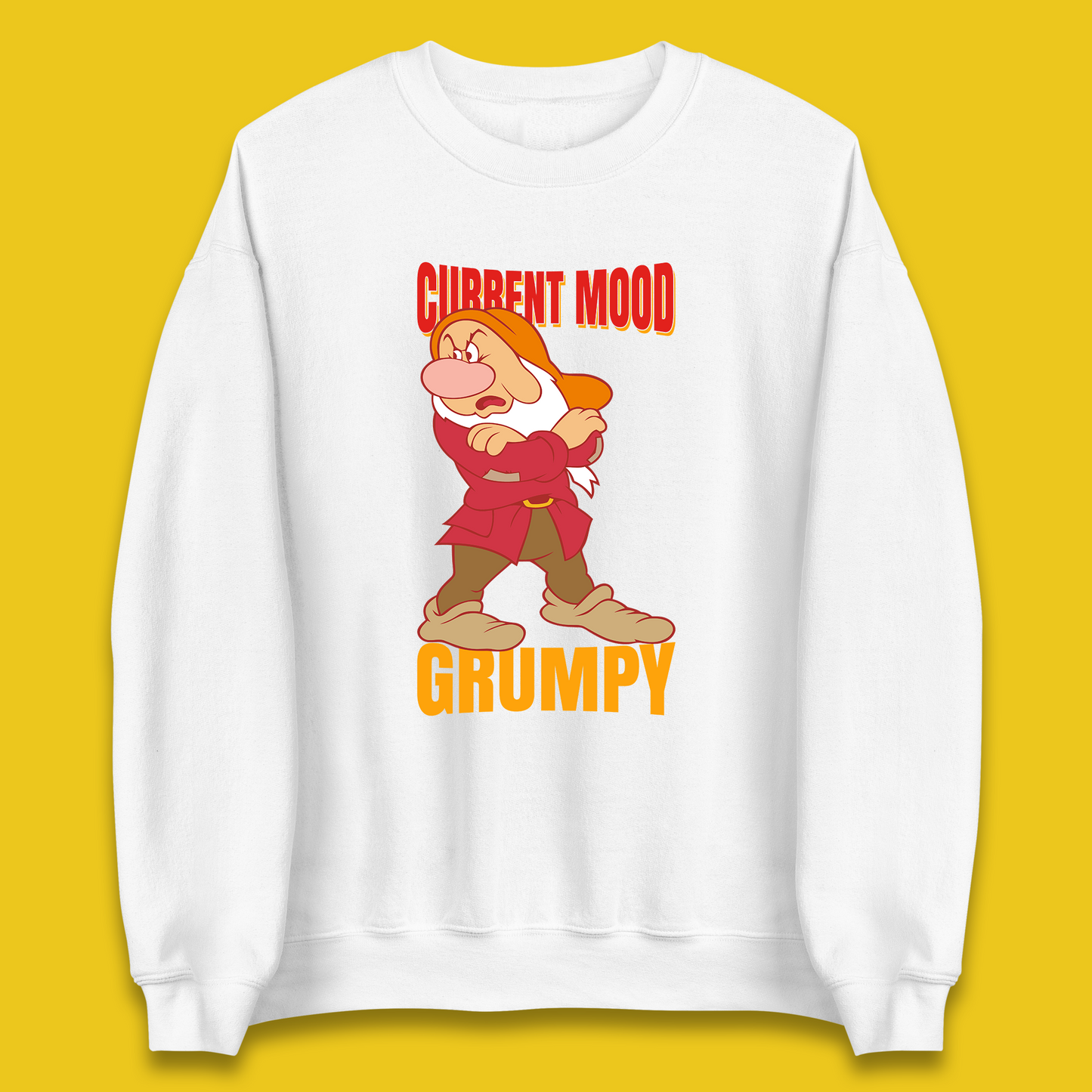 Disney Seven Dwarfs Current Mood Grumpy Bashful Sleepy Doc Dopey Sneezy Happy 7 Dwarfs Matching Disneyland Vacation Unisex Sweatshirt