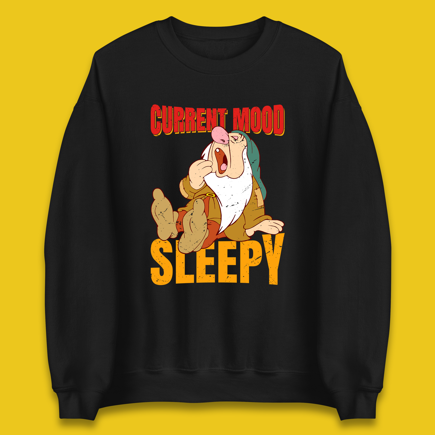 Disney Seven Dwarfs Current Mood Grumpy Bashful Sleepy Doc Dopey Sneezy Happy 7 Dwarfs Matching Disneyland Vacation Unisex Sweatshirt