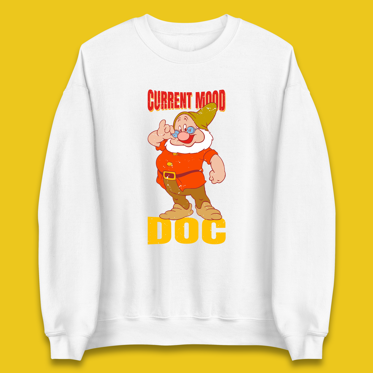 Disney Seven Dwarfs Current Mood Grumpy Bashful Sleepy Doc Dopey Sneezy Happy 7 Dwarfs Matching Disneyland Vacation Unisex Sweatshirt