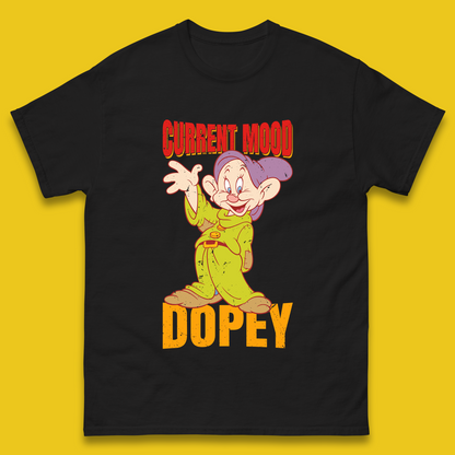 Disney Seven Dwarfs Current Mood Grumpy Bashful Sleepy Doc Dopey Sneezy Happy 7 Dwarfs Matching Disneyland Vacation Mens Tee Top