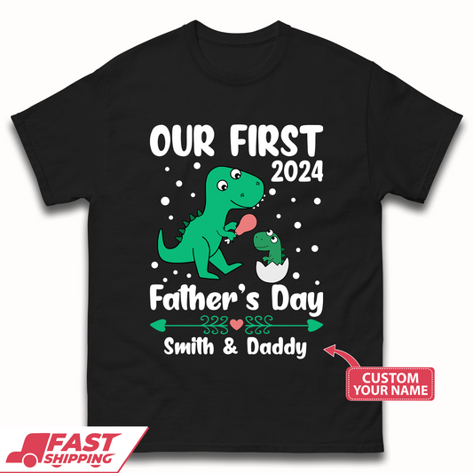 Personalised First Father's Day Mens T-Shirt