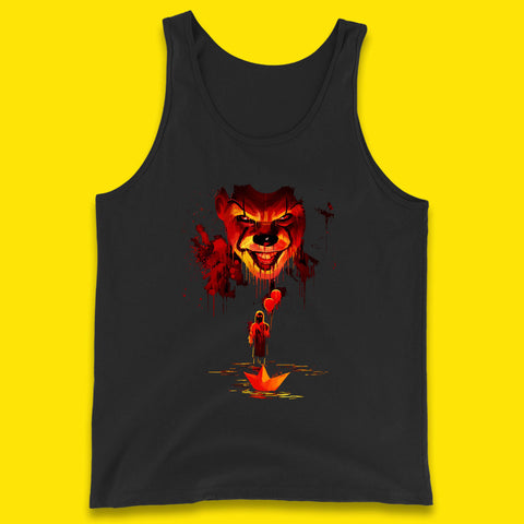 IT Clown Pennywise Halloween Horror Movie Character Serial Killer Clown Costume Tank Top