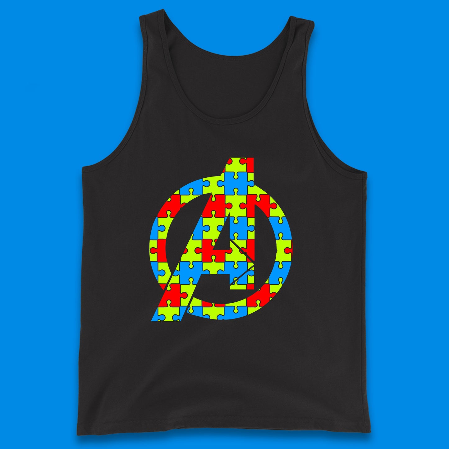 Marvel Avengers Autism Avenger Logo Autism Awareness Day Superhero Autism Is Your Super Power  Tank Top