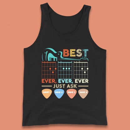 Personalised Best Guitar Dad Tank Top