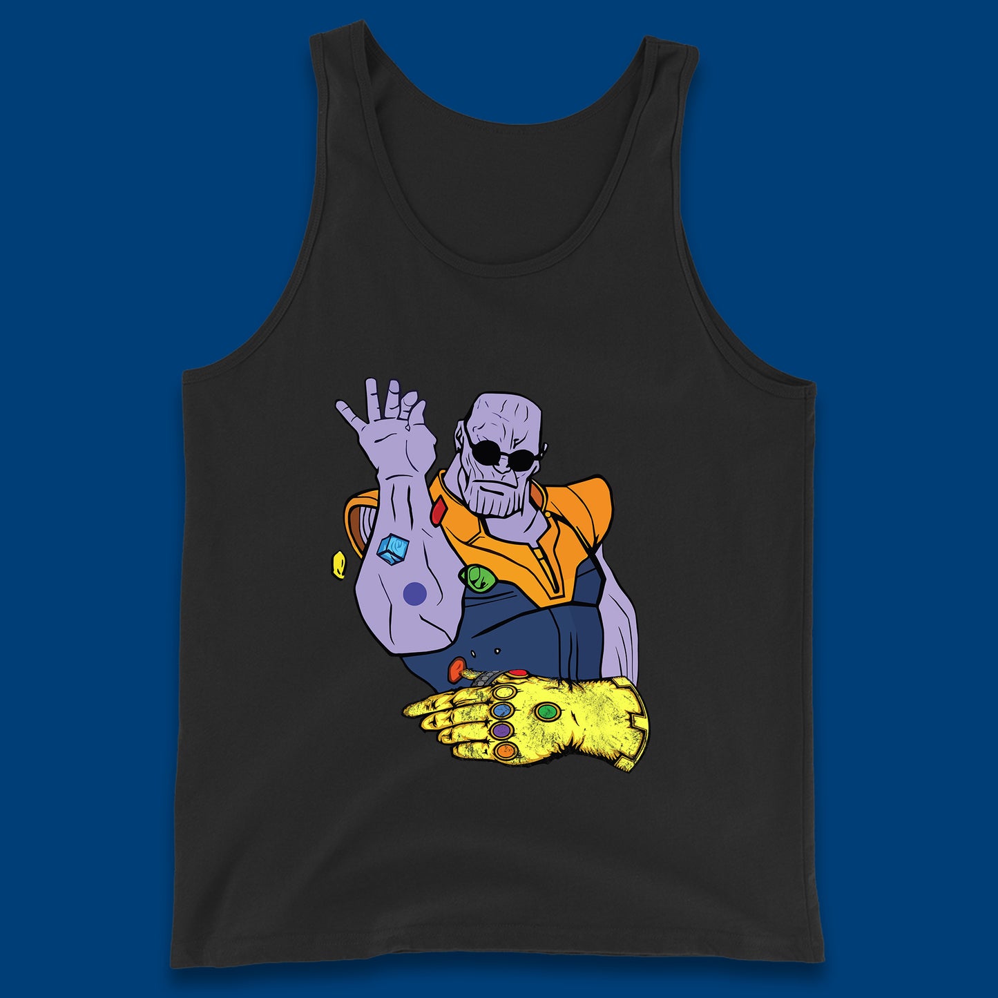 Thanos Infinity Stones Bae Avengers Infinity War Salt Bae Thanos Spoof Marvel Comics Infinity Gauntlet Tank Top