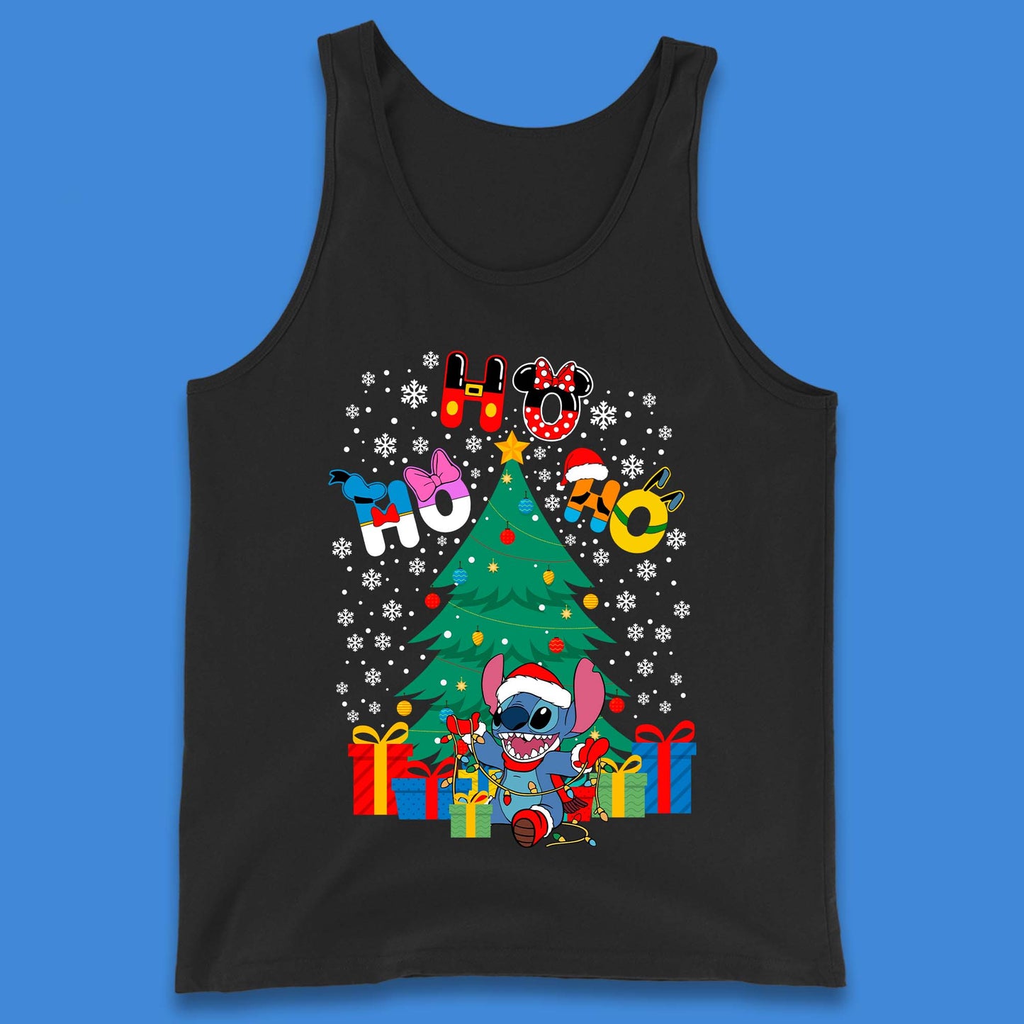 Ho Ho Ho Stitch Christmas Tank Top