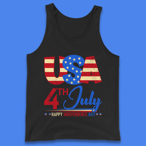 USA 4th July Happy Independence Day Celebration Patriotic Tank Top
