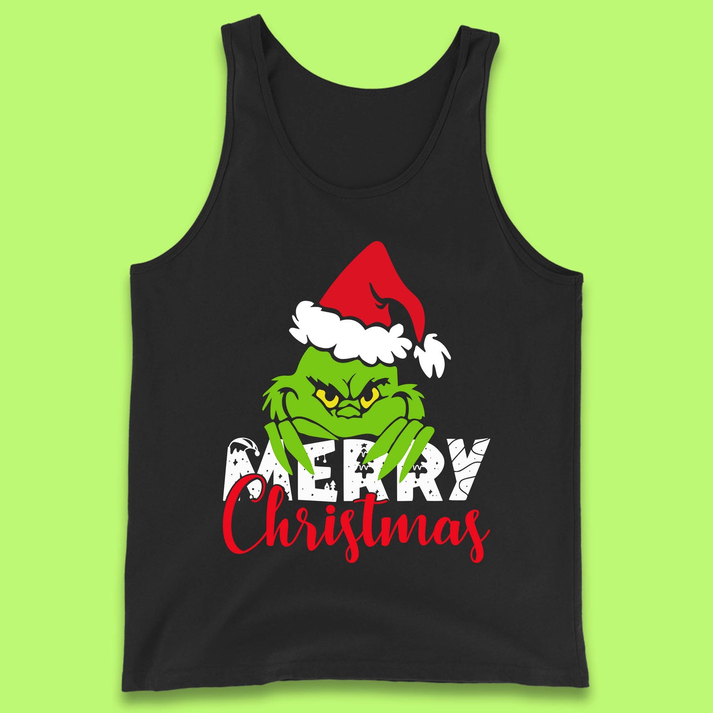 merry christmas grinch tank top