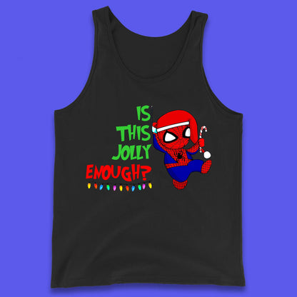 Jolly Enough Spiderman Christmas Tank Top