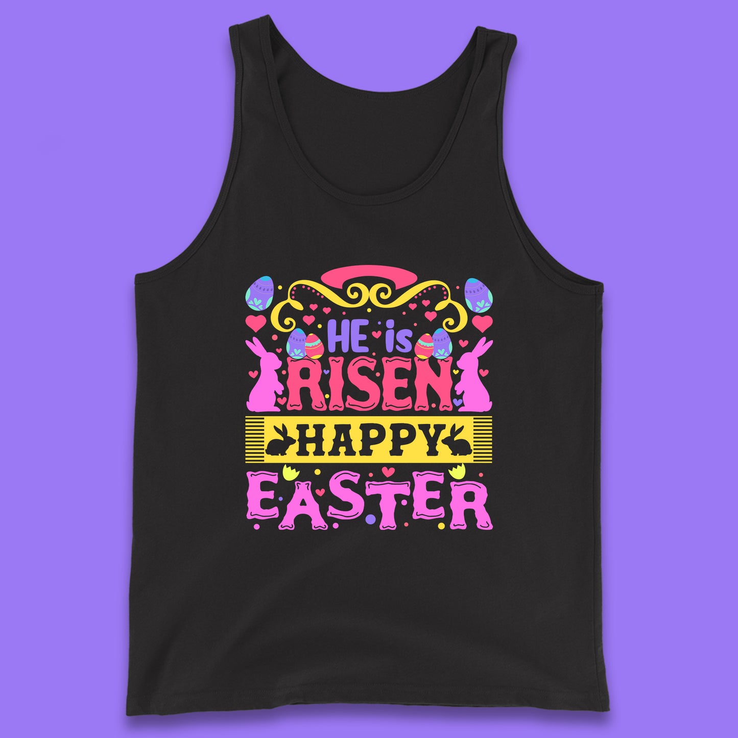 He Is Risen Happy Easter Tank Top