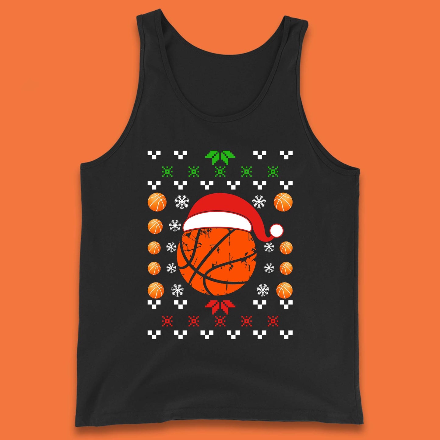 Basketball Christmas Tank Top