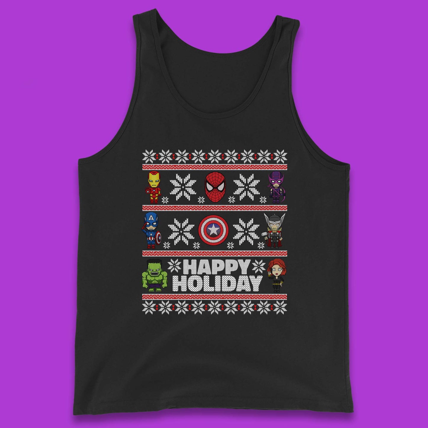 Avengers Superheroes Christmas Tank Top