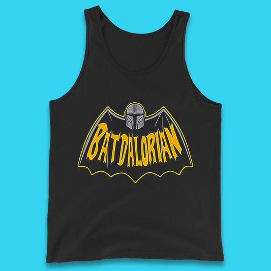 Batdalorian Star Wars The Mandalorian Or Mando X Batman Parody Fictional Characters Tank Top