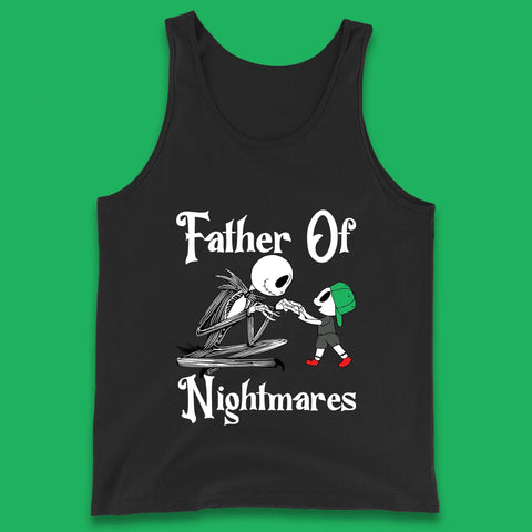 Father Of Nightmares Halloween Jack Skellington Father's Day Horror Tank Top