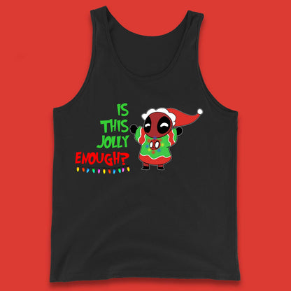 Jolly Enough Deadpool Christmas Tank Top