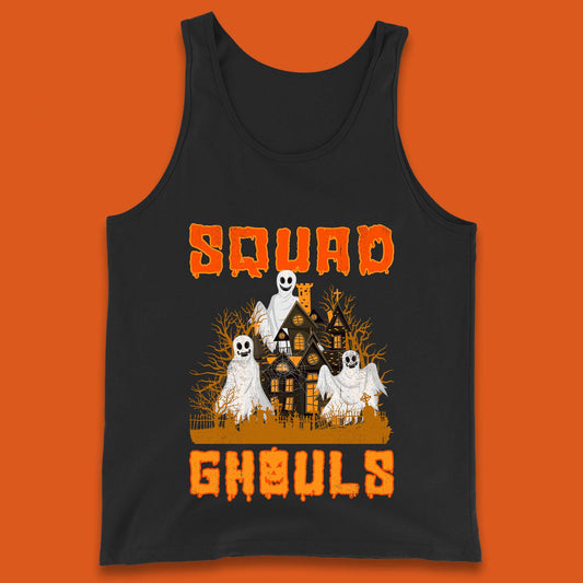 Squad Ghouls Halloween Boo Ghost Horror Scary Haunted House Tank Top