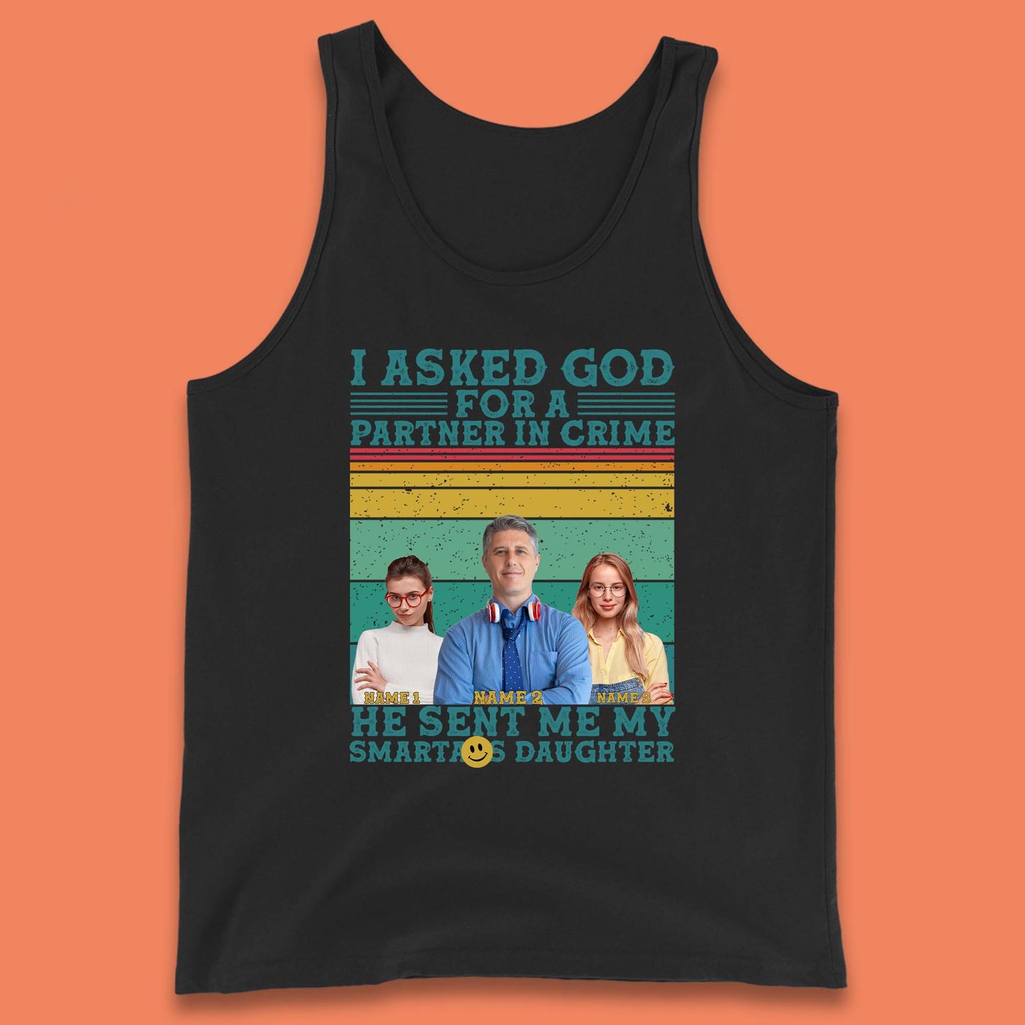 Personalised My Smartass Daughter Tank Top