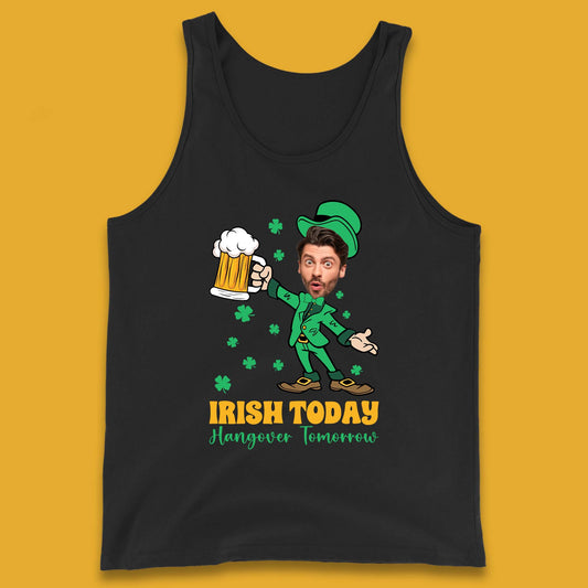 Personalised Irish Today Hungover Tomorrow Tank Top