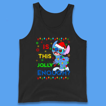 christmas stitch is this jolly enough tank top