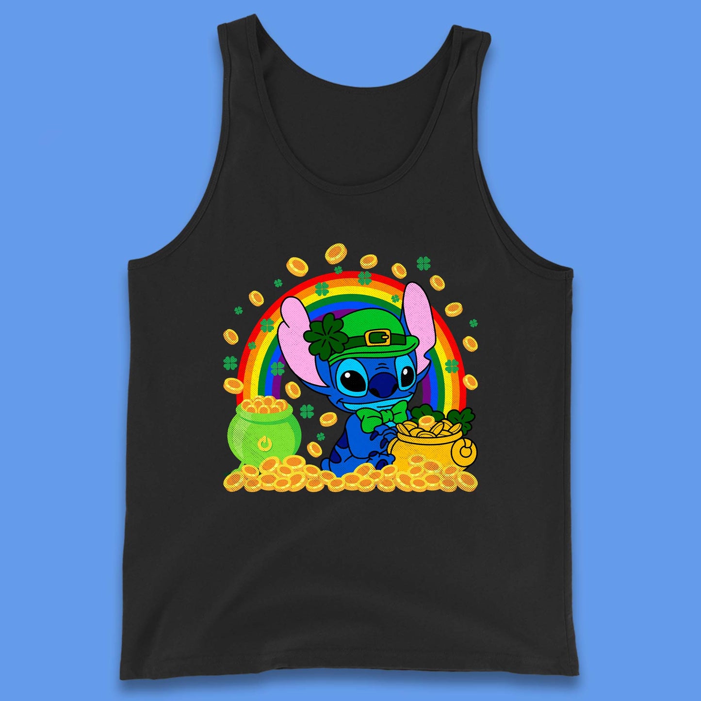 Disney Stitch St Patrick's Day Tank Top