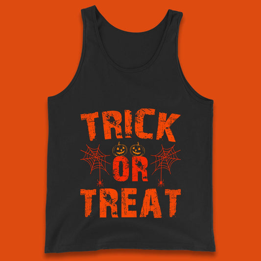 Trick Or Treat Happy Halloween Horror Scary Spooky Season Vibes Tank Top