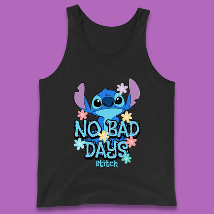 Disney Lilo & Stitch No Bad Days Stitch Cartoon Character Ohana Stitch Lover Tank Top