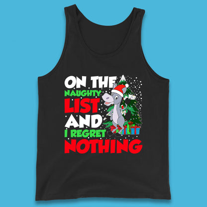 Donkey Christmas Naughty List Tank Top