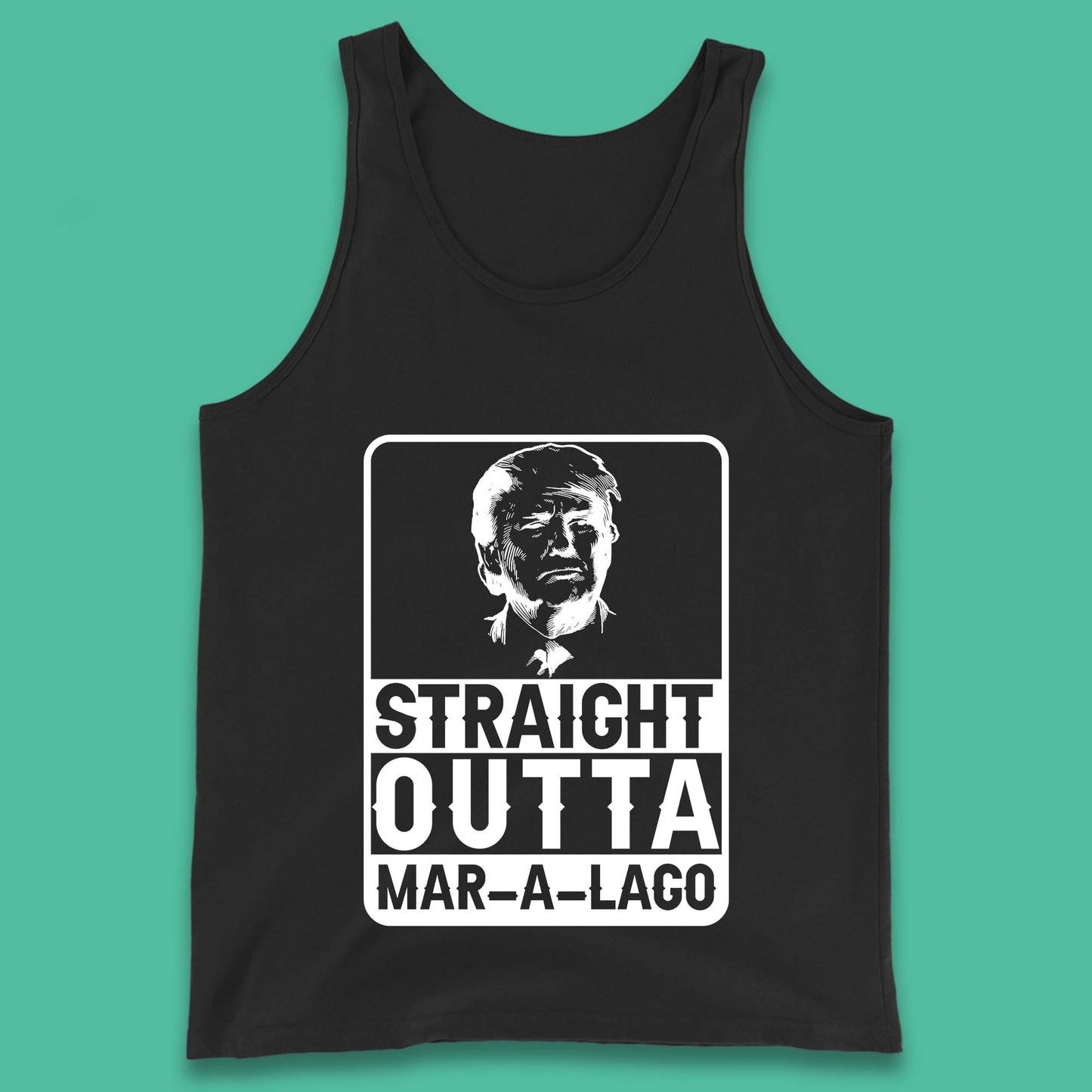 Donald Trump Straight Outta Mar-A-Lago USA Mugshot President Elections 2024 Tank Top