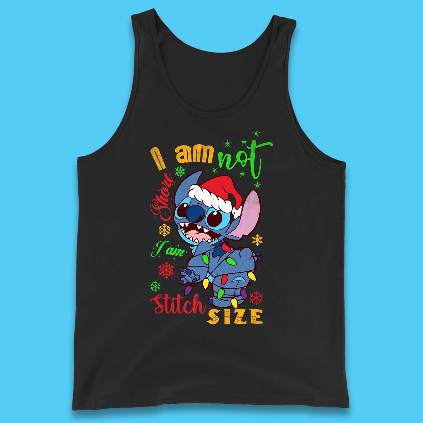 Stitch Size Christmas Tank Top