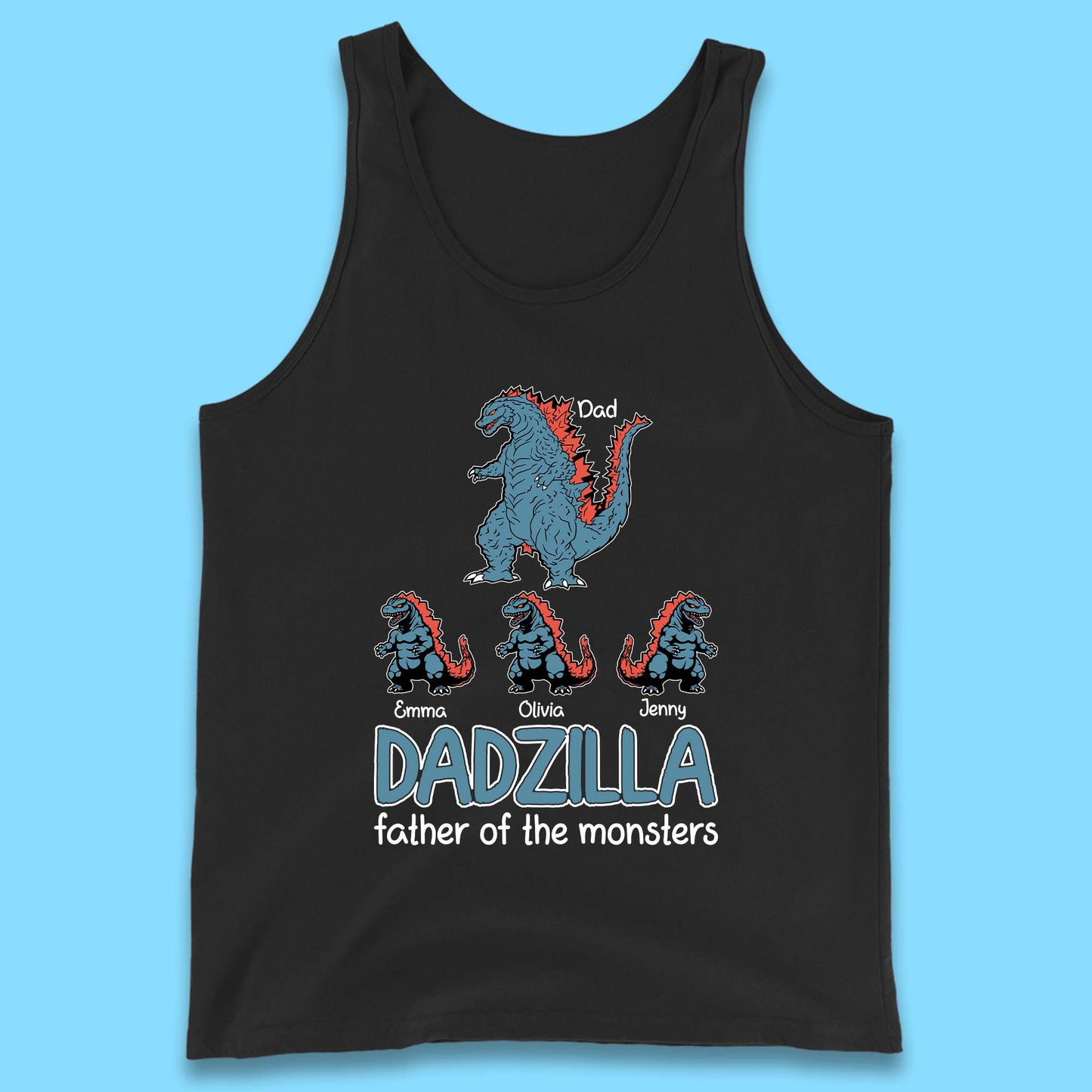 Personalised Dadzilla Tank Top