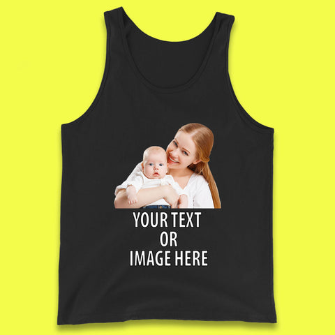 Personalized Custom Text Or Image Here, Custom Photo, Custom Business Logo, Add Your Own Text Customizable Tank Top