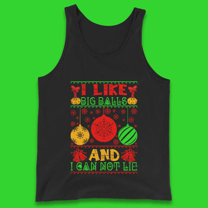 funny balls christmas tank top