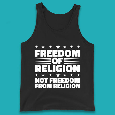Freedom Of Religion Not Freedom From Religion Separation Of Church Of State Anti-Fascist Tank Top