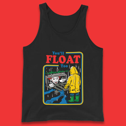 You'll Float Too IT Clown Happy Halloween Pennywise Tank Top