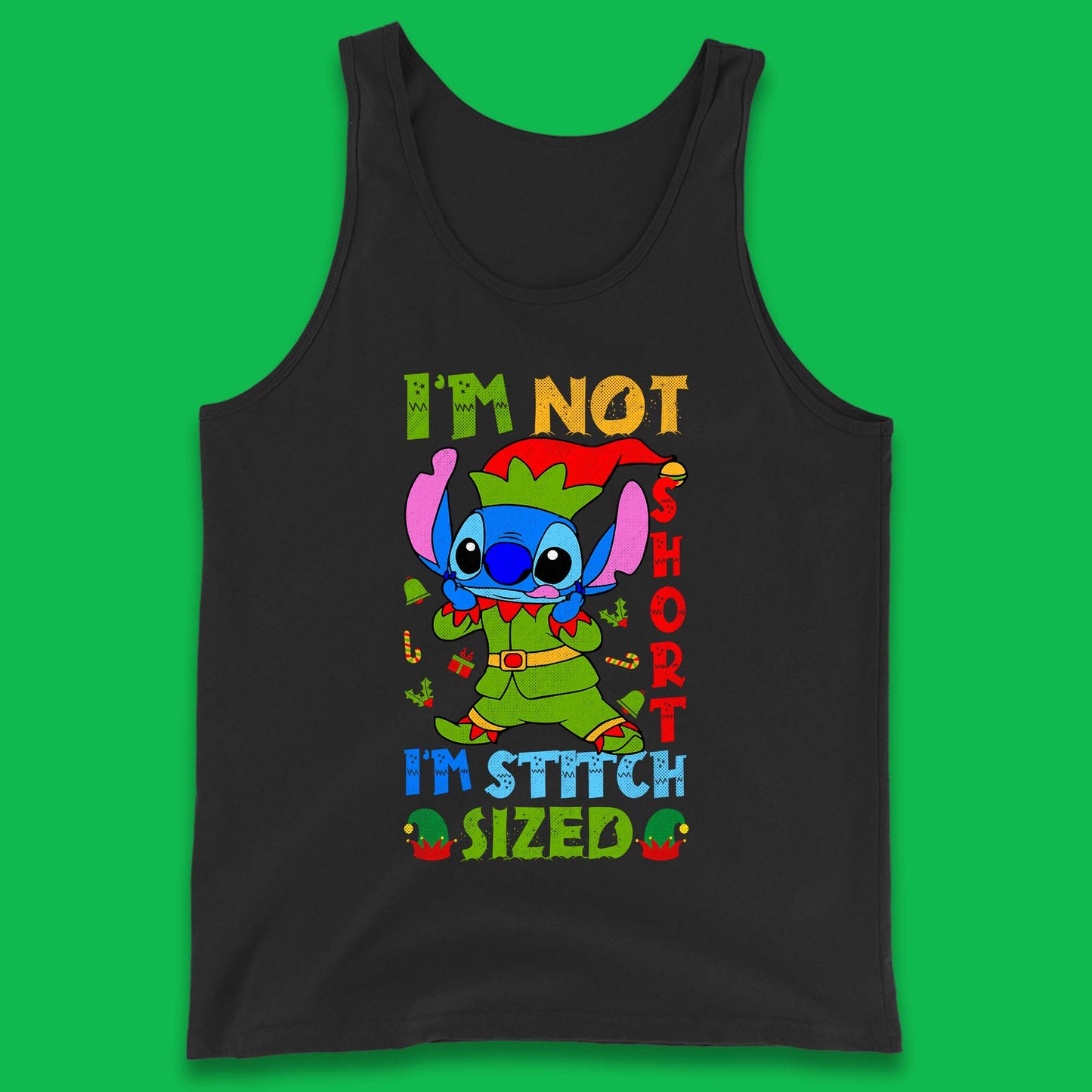 Elf Stitch Christmas Tank Top