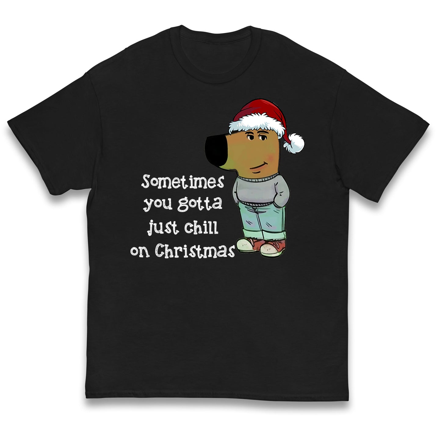 christmas chill guy t shirt