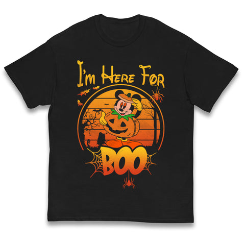 Mickey Mouse Im Here For Boo Halloween T Shirt
