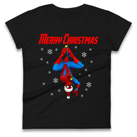 spider man christmas womens t shirt