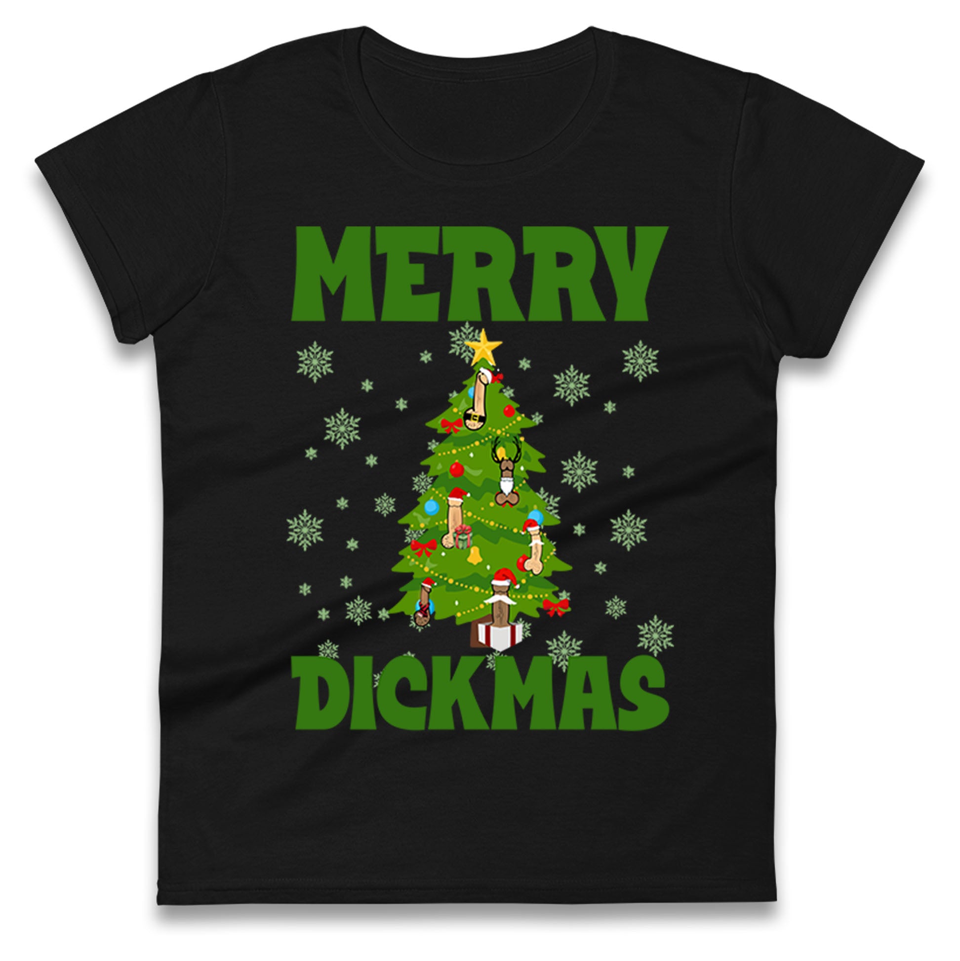 Merry Dickmas Funny Christmas T Shirt