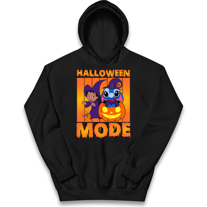 Lilo And Stitch Halloween Mode Kids Hoodie