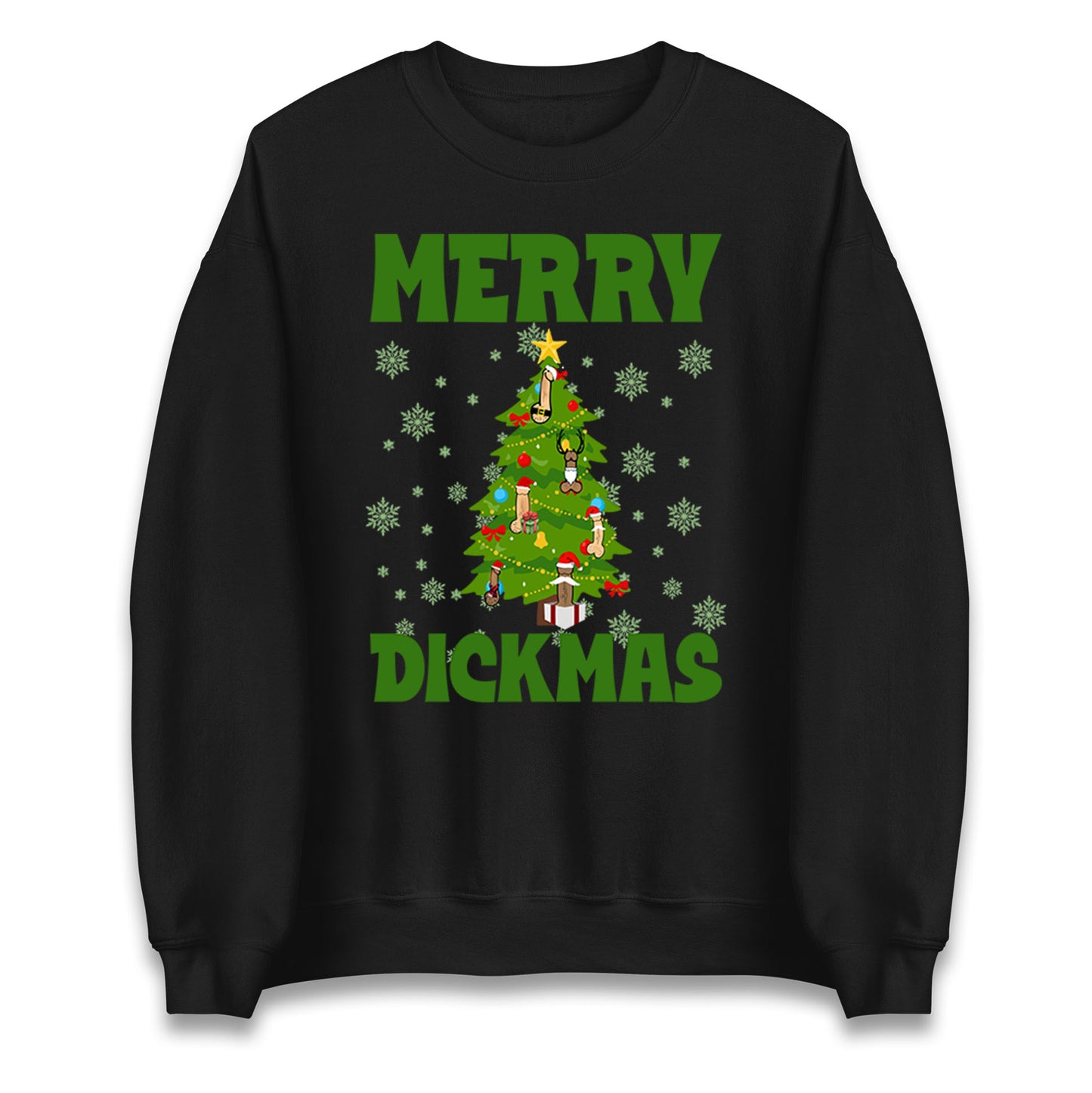 Merry Dickmas Funny Christmas Sweatshirt