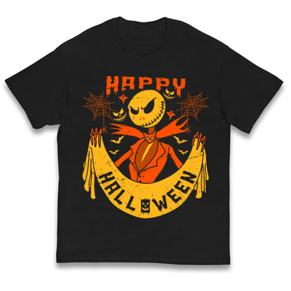 Jack Skellington Happy Halloween Kids T Shirt